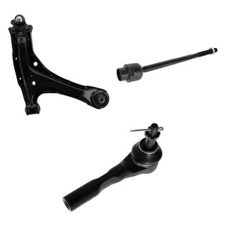 TRQ® - Front Passenger Side Lower Control Arm with Ball Joint and Tie Rod End Kit