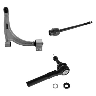 TRQ® - Front Passenger Side Lower Control Arm with Ball Joint and Tie Rod End Kit