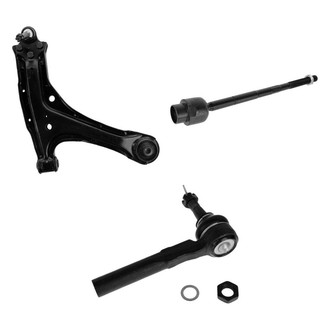 TRQ® - Front Passenger Side Lower Control Arm with Ball Joint and Tie Rod End Kit