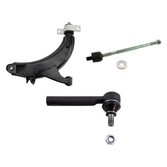 TRQ® - Front Passenger Side Lower Control Arm and Tie Rod End Kit