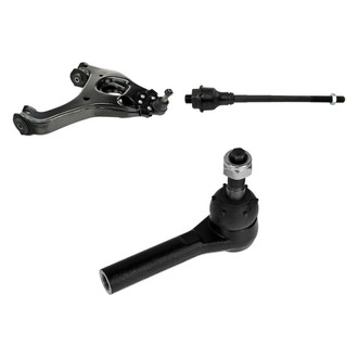 TRQ® - Front Passenger Side Lower Control Arm with Ball Joint and Tie Rod End Kit