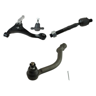 TRQ® - Front Passenger Side Lower Control Arm and Tie Rod End Kit