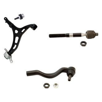 TRQ® - Front Passenger Side Lower Control Arm with Ball Joint and Tie Rod End Kit