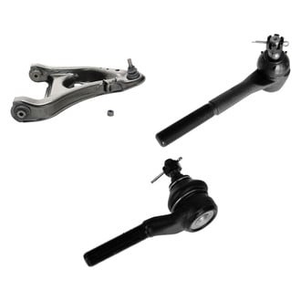 TRQ® - Front Passenger Side Lower Control Arm with Ball Joint and Tie Rod End Kit