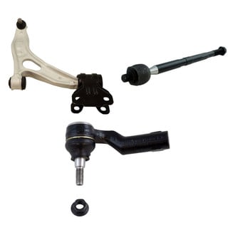 TRQ® - Front Passenger Side Lower Control Arm with Ball Joint and Tie Rod End Kit