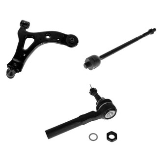 TRQ® - Front Passenger Side Lower Control Arm with Ball Joint and Tie Rod End Kit