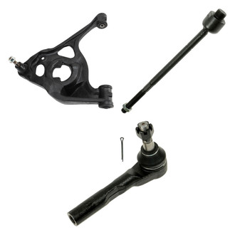 TRQ® - Front Passenger Side Lower Control Arm with Ball Joint and Tie Rod End Kit