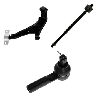 TRQ® - Front Passenger Side Lower Control Arm with Ball Joint and Tie Rod End Kit