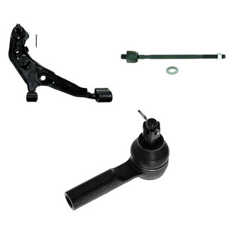 TRQ® - Front Passenger Side Lower Control Arm with Ball Joint and Tie Rod End Kit