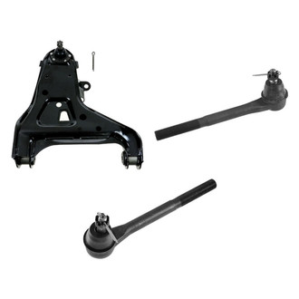 TRQ® - Front Passenger Side Lower Control Arm with Ball Joint and Tie Rod End Kit