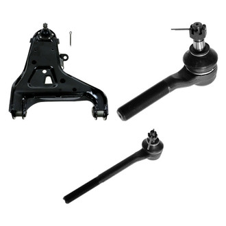 TRQ® - Front Passenger Side Lower Control Arm with Ball Joint and Tie Rod End Kit
