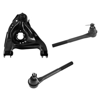 TRQ® - Front Passenger Side Lower Control Arm with Ball Joint and Tie Rod End Kit