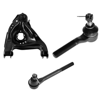 TRQ® - Front Passenger Side Lower Control Arm with Ball Joint and Tie Rod End Kit