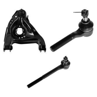 TRQ® - Front Passenger Side Lower Control Arm with Ball Joint and Tie Rod End Kit