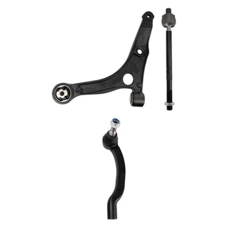 TRQ® - Front Passenger Side Lower Control Arm and Tie Rod End Kit