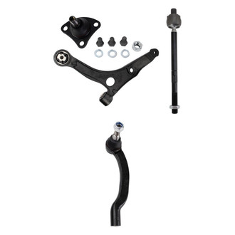 TRQ® - Front Passenger Side Lower Control Arm and Tie Rod End Kit