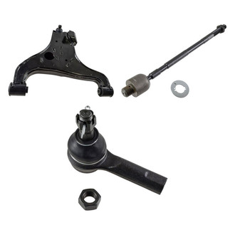TRQ® - Front Passenger Side Lower Control Arm with Ball Joint and Tie Rod End Kit