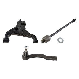 TRQ® - Front Passenger Side Lower Control Arm with Ball Joint and Tie Rod End Kit