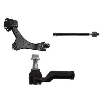 TRQ® - Front Passenger Side Lower Control Arm with Ball Joint and Tie Rod End Kit