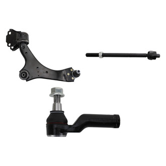 TRQ® - Front Passenger Side Lower Control Arm with Ball Joint and Tie Rod End Kit