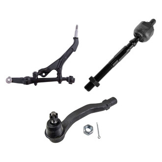 TRQ® - Front Passenger Side Lower Control Arm and Tie Rod End Kit