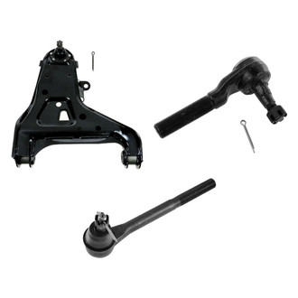 TRQ® - Front Passenger Side Lower Control Arm with Ball Joint and Tie Rod End Kit