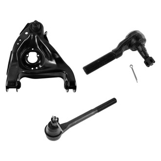 TRQ® - Front Passenger Side Lower Control Arm with Ball Joint and Tie Rod End Kit