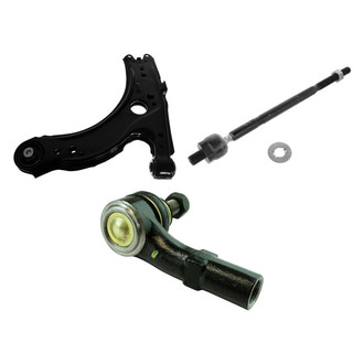 TRQ® - Front Passenger Side Lower Control Arm and Tie Rod End Kit