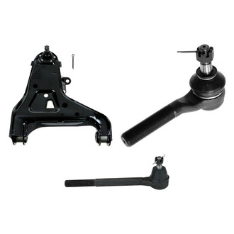 TRQ® - Front Passenger Side Lower Control Arm with Ball Joint and Tie Rod End Kit