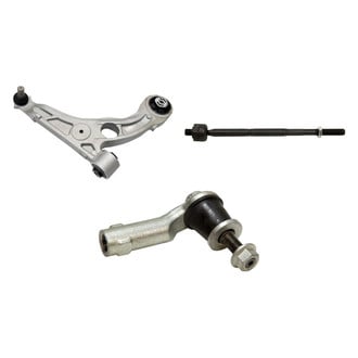 TRQ® - Front Passenger Side Lower Control Arm with Ball Joint and Tie Rod End Kit