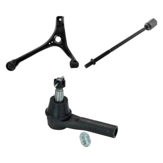 TRQ® - Front Passenger Side Lower Control Arm and Tie Rod End Kit