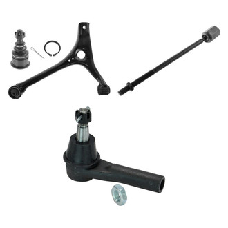 TRQ® - Front Passenger Side Lower Control Arm and Tie Rod End Kit