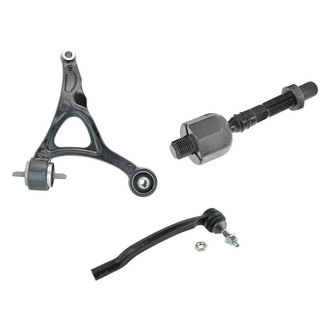 TRQ® - Front Passenger Side Lower Control Arm and Tie Rod End Kit