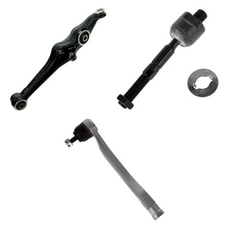 TRQ® - Front Passenger Side Lower Control Arm and Tie Rod End Kit