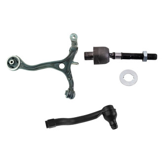 TRQ® - Front Passenger Side Lower Control Arm and Tie Rod End Kit