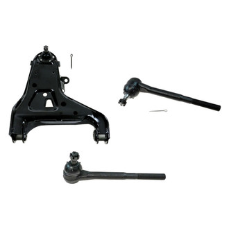 TRQ® - Front Passenger Side Lower Control Arm with Ball Joint and Tie Rod End Kit