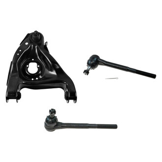 TRQ® - Front Passenger Side Lower Control Arm with Ball Joint and Tie Rod End Kit