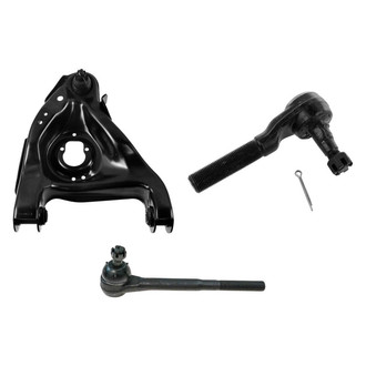 TRQ® - Front Passenger Side Lower Control Arm with Ball Joint and Tie Rod End Kit