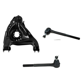 TRQ® - Front Passenger Side Lower Control Arm with Ball Joint and Tie Rod End Kit
