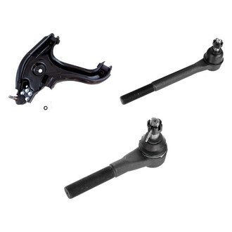TRQ® - Front Passenger Side Lower Control Arm with Ball Joint and Tie Rod End Kit