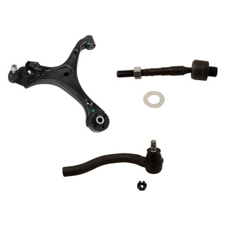 TRQ® - Front Passenger Side Lower Control Arm with Ball Joint and Tie Rod End Kit