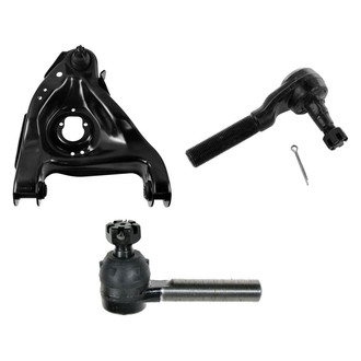 TRQ® - Front Passenger Side Lower Control Arm with Ball Joint and Tie Rod End Kit