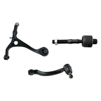 TRQ® - Front Passenger Side Lower Control Arm and Tie Rod End Kit
