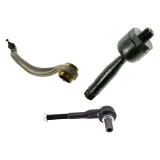 TRQ® - Front Passenger Side Lower Control Arm with Ball Joint and Tie Rod End Kit