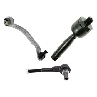 TRQ® - Front Passenger Side Lower Control Arm with Ball Joint and Tie Rod End Kit