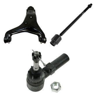 TRQ® - Front Passenger Side Lower Control Arm and Tie Rod End Kit