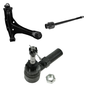 TRQ® - Front Passenger Side Lower Control Arm with Ball Joint and Tie Rod End Kit