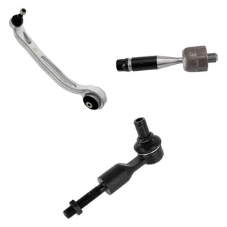 TRQ® - Front Passenger Side Lower Control Arm with Ball Joint and Tie Rod End Kit