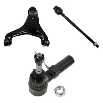TRQ® - Front Passenger Side Lower Control Arm and Tie Rod End Kit