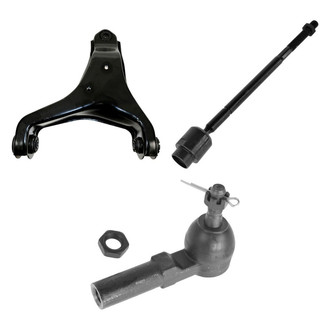 TRQ® - Front Passenger Side Lower Control Arm and Tie Rod End Kit